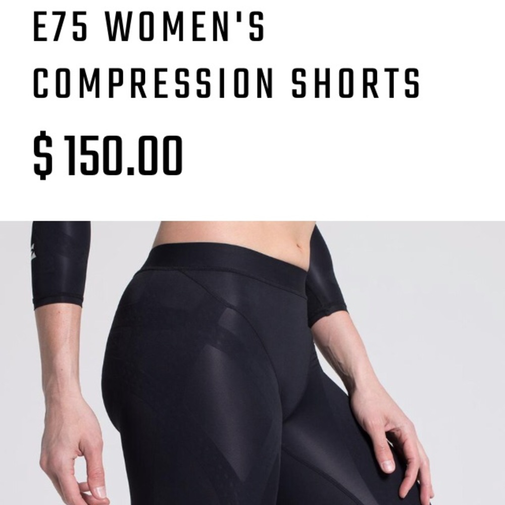 Enerskin short compression tights. Size S+